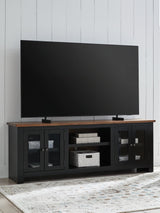 Wildenauer Brown/Black 76" TV Stand