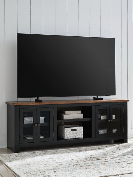 Wildenauer Brown/Black 76" TV Stand