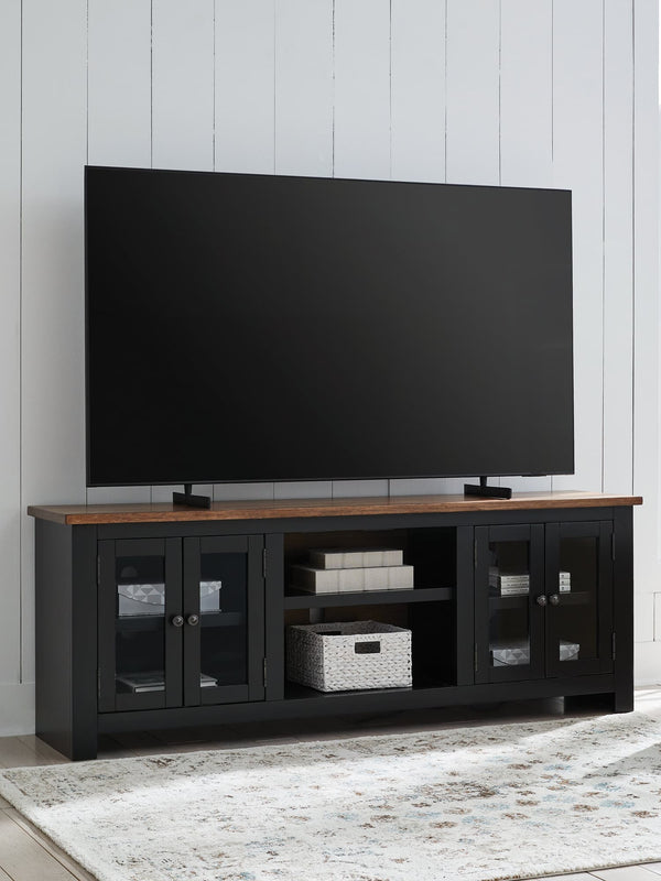 Wildenauer Brown/Black 76" TV Stand