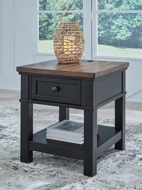 Wildenauer Brown/Black End Table