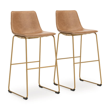 Ciabori Toast/Gold Bar Height Bar Stool