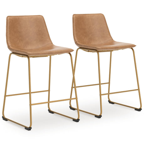 Ciabori Toast/Gold Counter Height Barstool