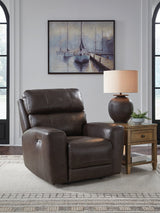 Crossplex Smoke Leather Power Recliner