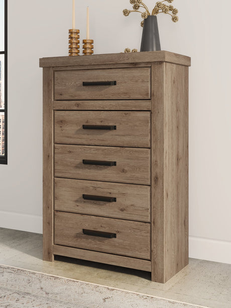 Oliandon Light Brown Chest of Drawers