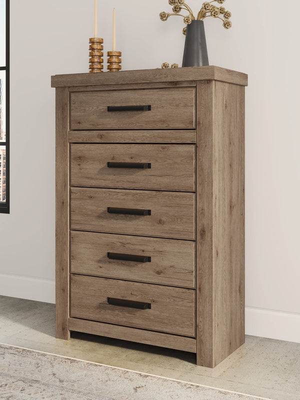 Oliandon Light Brown Chest of Drawers