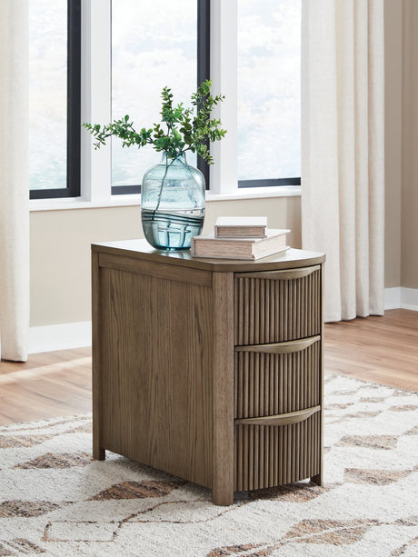 Camdill Light Brown Chairside End Table