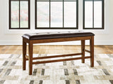 Ralene Medium Brown Counter Height Dining Bench