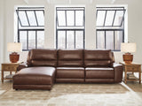 DeepWakes Canyon Leather 3-Piece Reclining Sofa Chaise