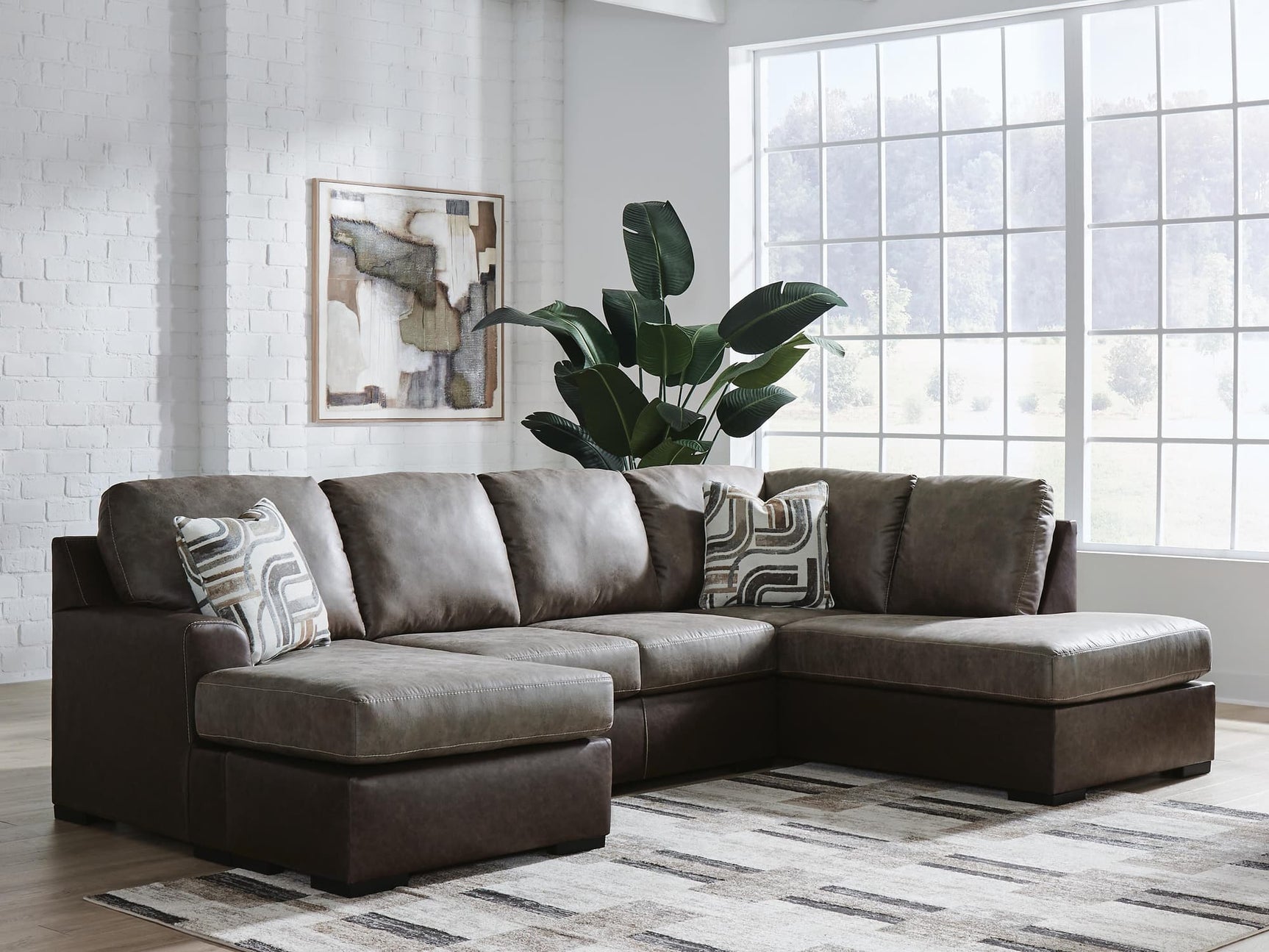 Castille Way Fossil 2-Piece Sectional with Chaise