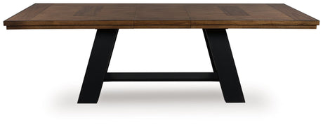 Greddinton Brown/Black Dining Extension Table