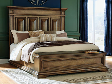 Frantanna Brown King Panel Storage Bed