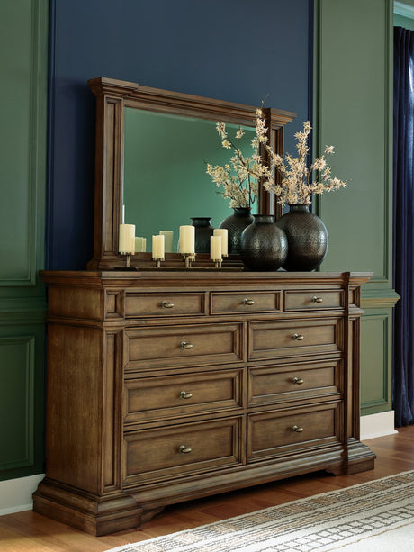Frantanna Brown Dresser and Mirror