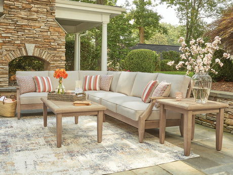 Clare View Beige 4-Piece Outdoor Sectional