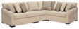 LadyMae Twill 4-Piece Sectional