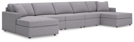 Modmax Granite 5-Piece Double Chaise Sectional