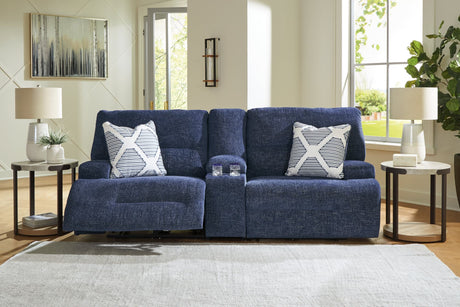 Acklen Place Navy 3-Piece Sectional