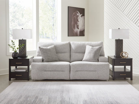 Acklen Place Pewter 2-Piece Power Reclining Sectional Loveseat