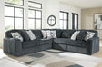 Midnight-Madness Gunmetal 5-Piece Sectional