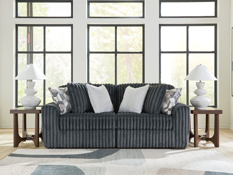 Midnight-Madness Gunmetal 2-Piece Sectional Sofa