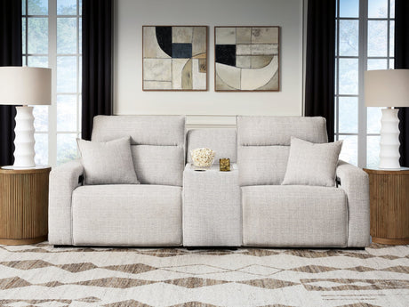 Modmax II Stone 3-Piece Power Reclining Sectional with Console