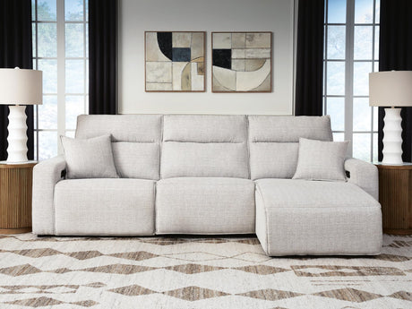 Modmax II Stone 3-Piece Reclining Sofa Chaise