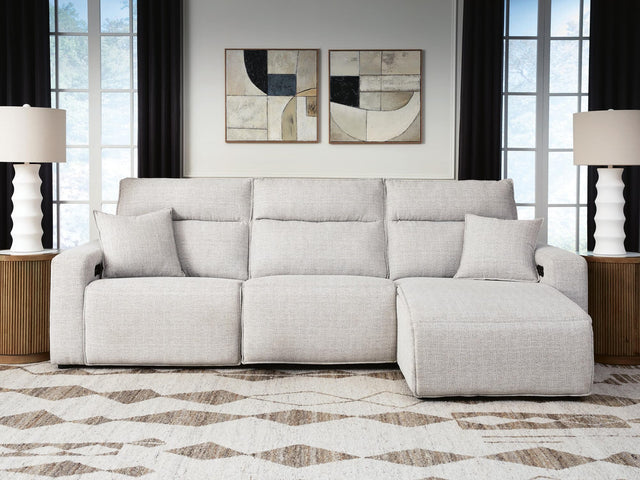 Modmax II Stone 3-Piece Reclining Sofa Chaise