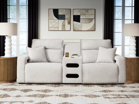Modmax II Stone 3-Piece Power Reclining Sectional with Audio Console