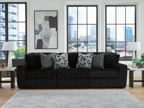 Midnight-Madness Onyx 3-Piece Sectional Sofa