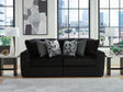 Midnight-Madness Onyx 2-Piece Sectional Sofa