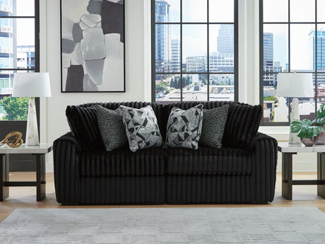 Midnight-Madness Onyx 2-Piece Sectional Sofa