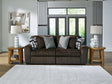 Midnight-Madness Chocolate 2-Piece Sectional Sofa