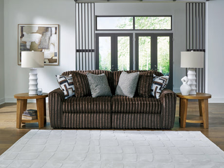 Midnight-Madness Chocolate 2-Piece Sectional Sofa