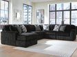 Midnight-Madness Onyx 6-Piece Sectional with Chaise