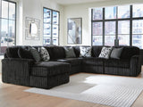 Midnight-Madness Onyx 6-Piece Sectional with Chaise