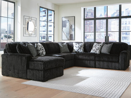Midnight-Madness Onyx 6-Piece Sectional with Chaise