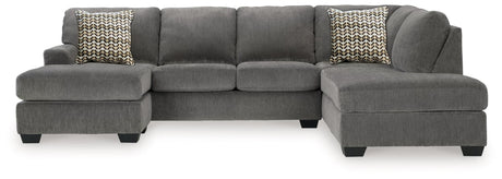 Riverfield Iron 2-Piece Sectional with Chaise