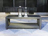Elite Gray Park Outdoor Loveseat with Coffee Table