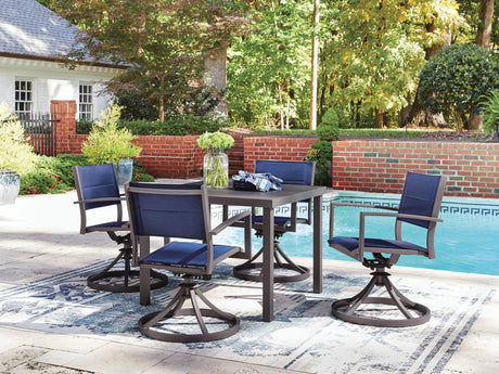 Rocky Gray Creek Outdoor Dining Table and 4 Chairs