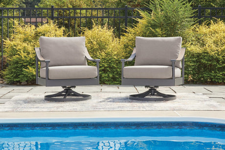 Ocean Gray Beach Outdoor Sofa with 2 Lounge Chairs