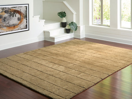 Luzmont Golden Brown Extra Large Rug