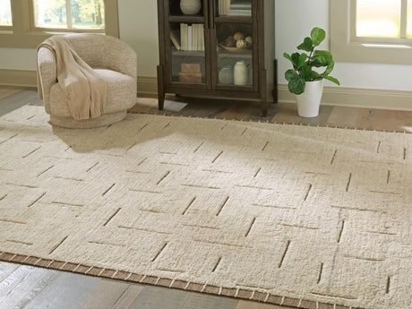 Clayman Beige/Brown Extra Large Rug