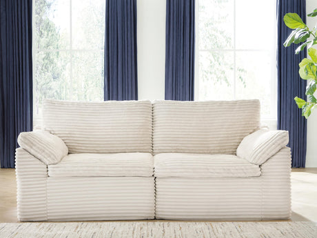 Fannin Ivory Chenille Left-Arm/Right-Arm Facing Corner Chair