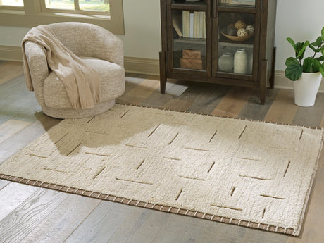 Clayman Beige/Brown Medium Rug