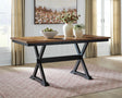 Wildenauer Brown/Black Counter Height Butterfly Extension Table