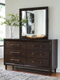 Dantenton Merlot Dresser and Mirror