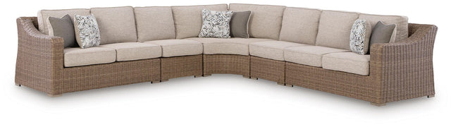 Laguna Heights Beige 5-Piece Outdoor Sectional