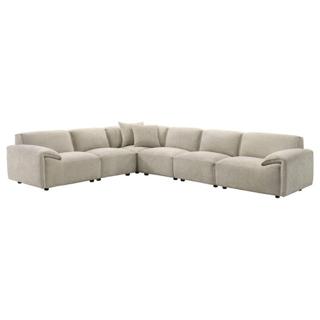 Crane 6-piece Modular Sectional Sofa Beige — product view