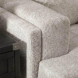 Sand Gray Modern Contemporary Solid Wood Neutral Fabric Upholstered Oversized Sectional - Ella Furniture