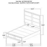 Farre Queen Upholstered Storage Platform Bed Dark Brown — product image 11