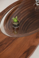 Polina Walnut/Gold Coffee Table